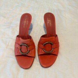YSL Rive Gauche Orange shoes size 37